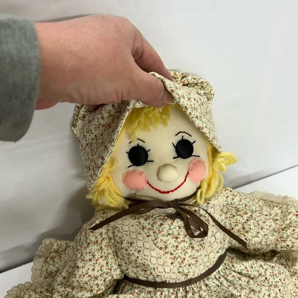 Floral Rag Doll with Hat